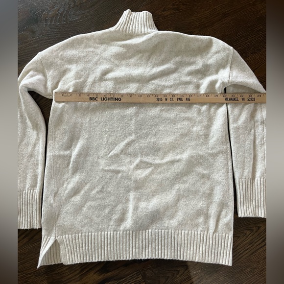 GAP mock sweater small tall wool cream - Picture 8 of 8